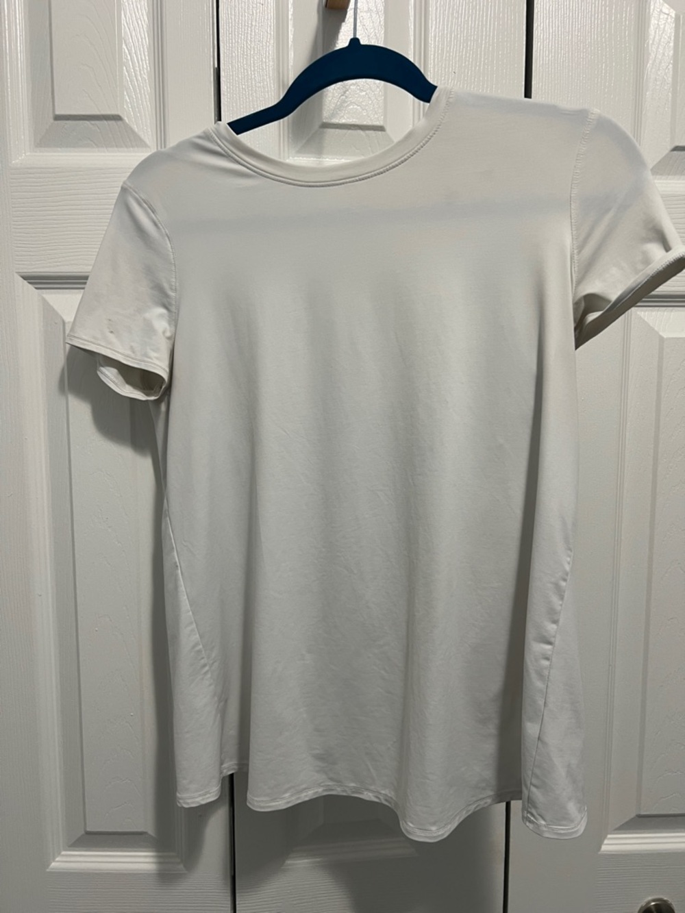 Athleta Men's White Short Sleeve Crew Shirt